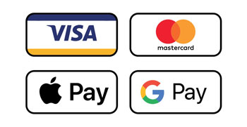 We accept all major credit and debit cards